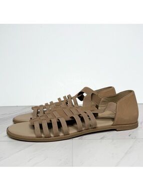 Eileen Fisher Rato Tan Nubuck Strappy Sandal 9